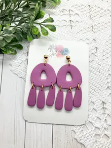 Dark Orchid Earrings