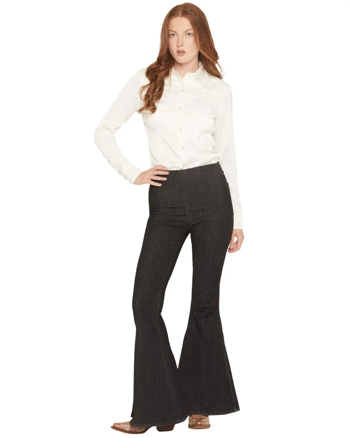 Wrangler Women's X Lainey Wilson Women'S Slim Fit High Rise Pull-On Stretch - 112370416
