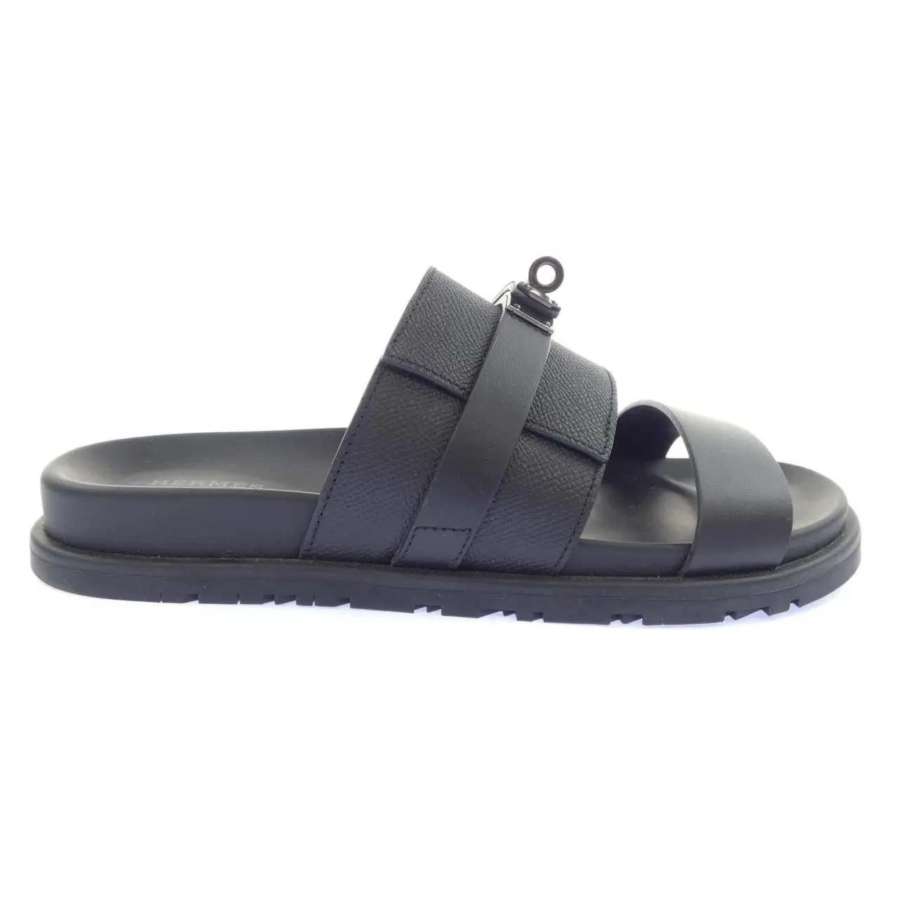 Pre-owned HERMÈS Calfskin Small Leather Goods Hermes Jackson Epsom Leather Sandals 40