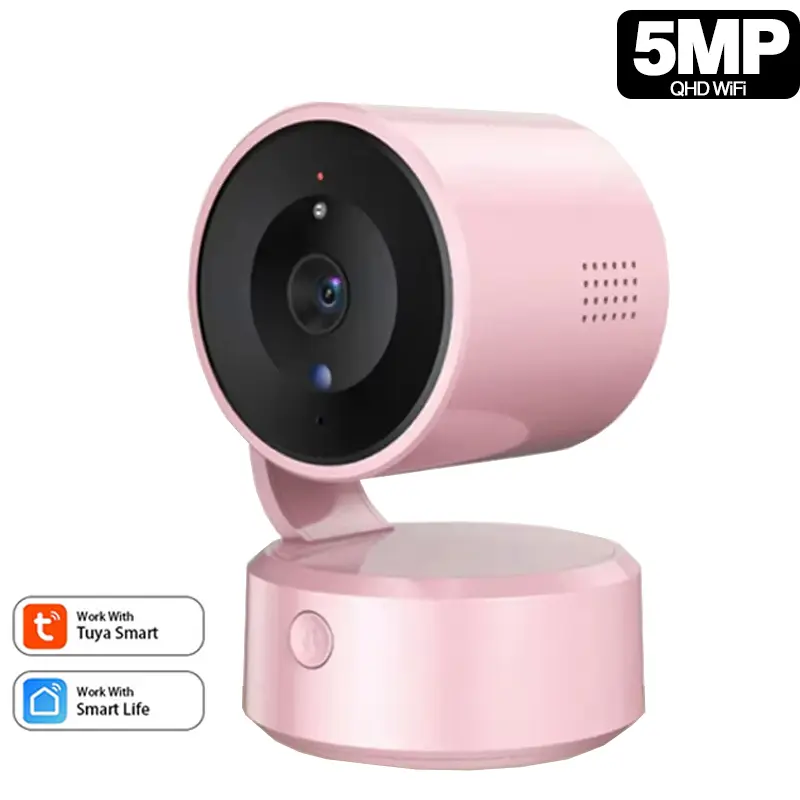 Tuya 5MP One-touch Call Indoor Baby Monitor WiFi PTZ Camera Auto Tracking Color Night Vision IP CCTV Surveillance Camera
