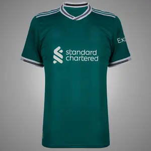 Green Color LIV 3RD 25/26 Soccer Jersey, LIV Green Color 25/26 3RD Edition Short Sleeve Soccer Shirt