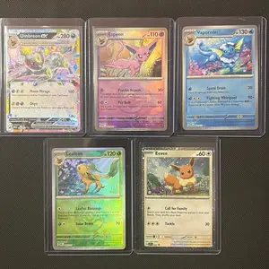 Eeveelution Bundle - Umbreon Ex, Vaporeon, Leafeon, Espeon, Eevee Pokémon TCG - Prismatic Evolutions