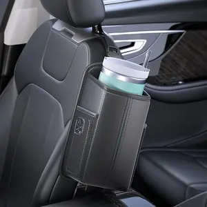 The multi-functional Napa leather tissue bag for car seat side, mobile phone and sundries storage bag, and car seat hanging storage bag are suitable for various types of cars and are essential for daily commuting and travel
