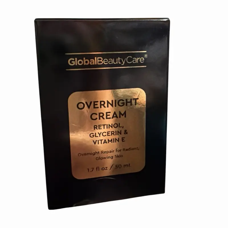 Global beauty care overnight cream, retinol, glycerin, and vitamin E, overnight repair for radiant, glowing skin! 50ml