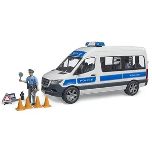 Bruder 02683 MB Sprinter Police Emergency Vehicle w/ Light + Sound Module 24.12.8