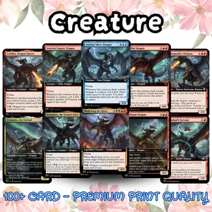 How to Train Your Dragon – MTG Proxy 100+ Card – Epic Dragon Fantasy Commander Deck | Ready to Play EDH | Collector Gift Set