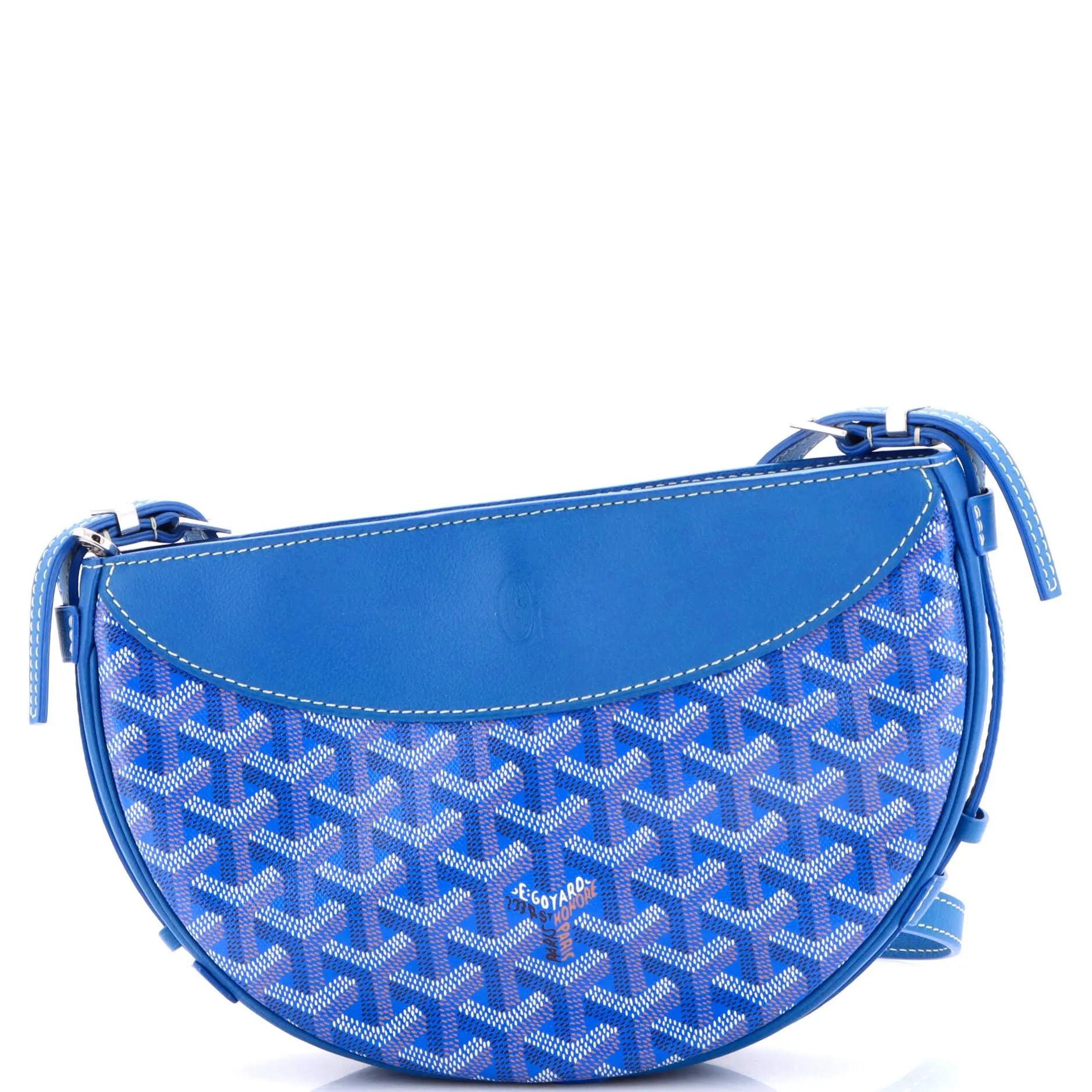 Pre-owned Goyard Canvas Coated Shoulder Bags Hirondelle Shoulder Bag Coated Canvas and Leather by Rebag