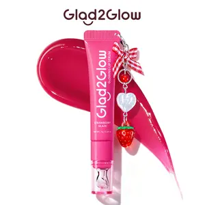 [Hot] Glad2Glow Brightening Lip Serum | Lightweight Hydrating Tint with Free Charm & Smooth Texture Lip Perfector