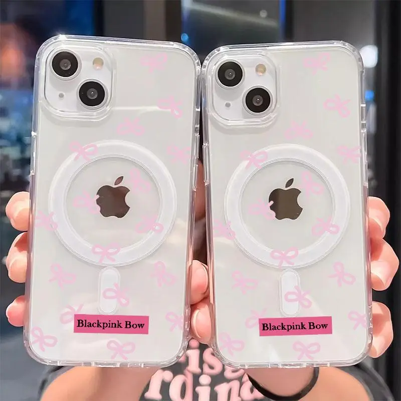 Blackpink Bow for IPhone 17 Ip17 Air 17promax 16 Pro Max 16 16e 15 14 ...