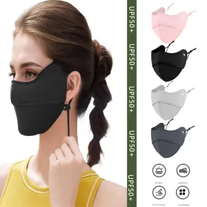 UV Face Mask Sun Protection,UPF 50+Blocks 98% of UVA/UVB Rays,UV Face Mask for Women Washable Reusable(4PCS)