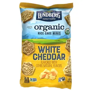 Lundberg Organic Rice Cake Minis, White Cheddar, 5 oz (142 g)
