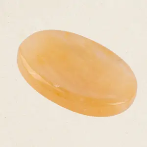 Yellow Aventurine Worry Stone, Healing Crystals, Energy Healing Thumb Stone, Meditation & Spiritual Gift
