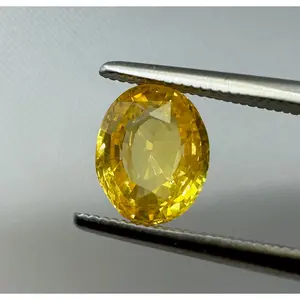 Natural Yellow Sapphire - 1.67ct - Oval Mixed Cut