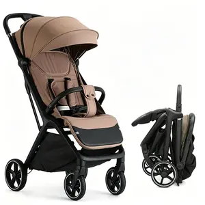 Lightweight Infant Stroller , Foldable Baby Stroller, Adjustable backrest, Widened Sunshade with Zipper, One-touch Collection, Breathable Mesh, Easy to Carry, Suitable for Travel