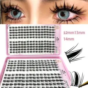 32Rows/320pcsC Curl Fairy Lash Clusters 8-18mm Cartoon Lash Clusters C Curl Spread - Wide Span DIY Eyelash Extension Moist Outward Pointed Anime Lashes Individual False Lash Clusters For Halloween Party Daily Comfortable To Wear look diy lash