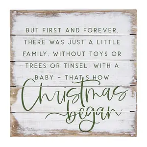 Sincere Surroundings 8" Christmas Began Pallet Petite