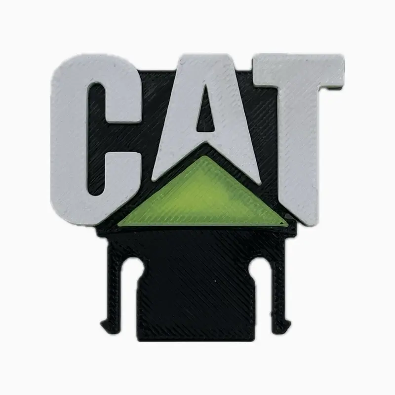 CAT construction equipment hard Hat clip 3D printed