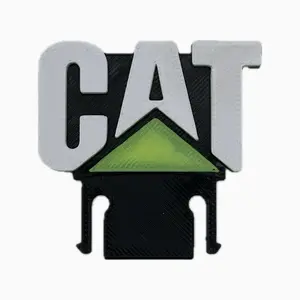 CAT construction equipment hard Hat clip 3D printed