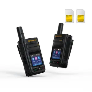 2PC M MOHANTON HP-45D 4G LTE POC Radio with Lifetime Free SIM - No Monthly Fees HD Loud Audio Massive 4000mAh Battery
