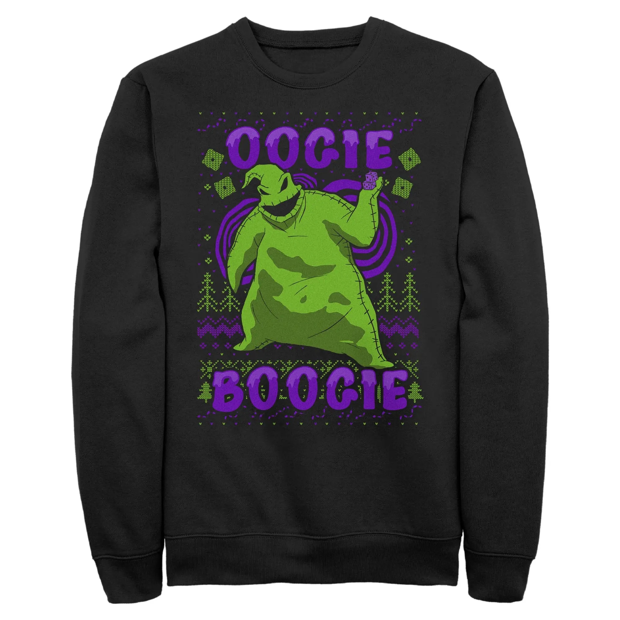 The Nightmare Before Christmas Oogie Boogie Ugly Sweater Mens Sweatshirt