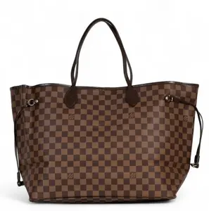 Pre-owned Louis Vuitton pvc Tote Bags Neverfull Damier Abene GM Brown Canvas Tote Bag weimin5