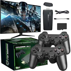 M8 PRO Wireless Game Console - Retro Gaming Consoles with built in Classic games, 9 Classic Emulators, 2.4GHz Wireless Controller, Plug and Play Video Game Stick for TV(64G) Wireless Game Controllers