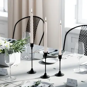 Elegant /gold Candle Holders Set of 3, Perfect Wedding & Party Decorations, Home Decoration Gift, Tapered Design