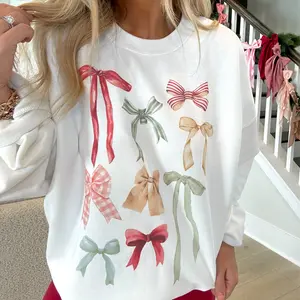 ‘Bow Show’ Cute Sweatshirt, Classic Bow Graphic Crew