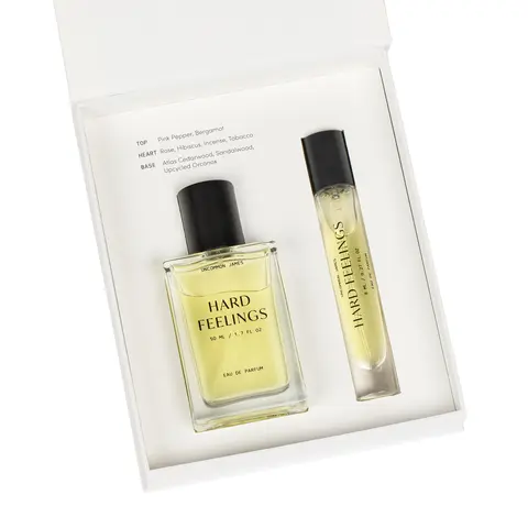 Hard Feelings Eau De Parfum Gift Box Set - EWG Verified Woodsy Floral Fragrance