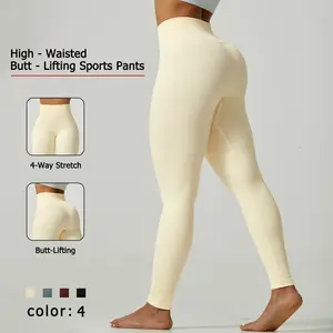 NcmRyu Women's High-Waist Ribbed Leggings - GRS-Certified Buttery-Soft Recycled Fabric Booty-Lifting Activewear yoga pant women Gym Tights Clothes Casual Comfy Sporty