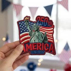 250 Years of Freedom Embroidered Patch 1776-2026 USA Eagle Iron On Sew On America 250 Years Patch Veteran Gift