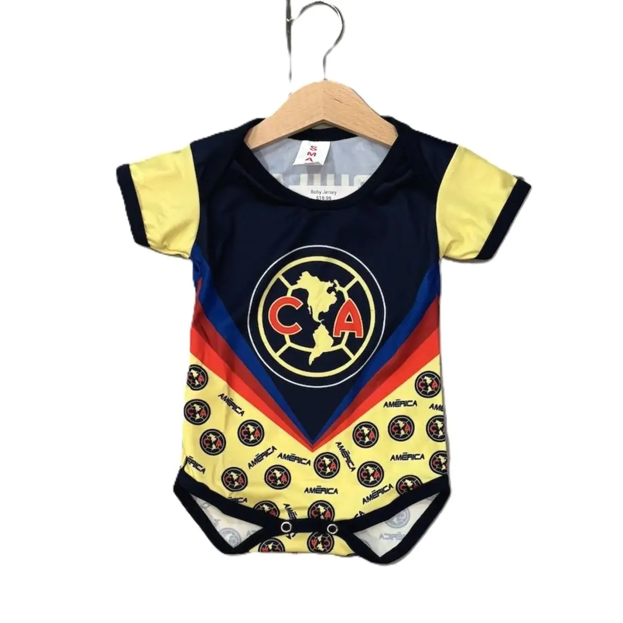 Club America Yellow Baby Jersey VTO