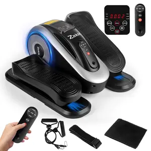 Zakle Under Desk Elliptical Machine, Ellipse Leg Exerciser w/Remote Control & 12 Adjustable Speeds, Noiseless Seated Pedal Exerciser, Fully Assembled Electric Ellipse Leg Exerciser as Seen on Tv