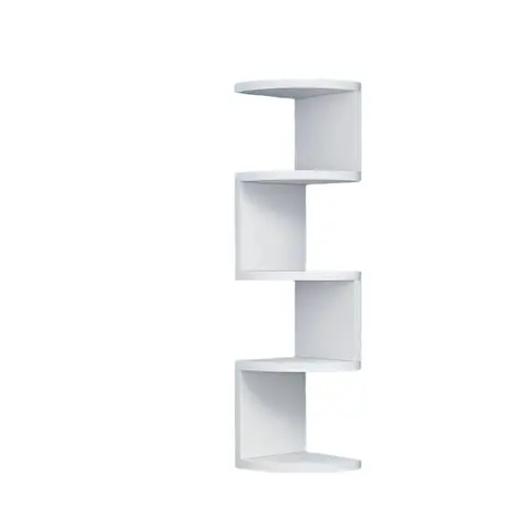 5-Tier Corner Shelf, Design Versatile Floating Storage Rack for Living Room, Bedroom, Kitchen, Bathroom, Office, Space-Saving Bookshelf, Apartment Aesthetic Bathroom Decor