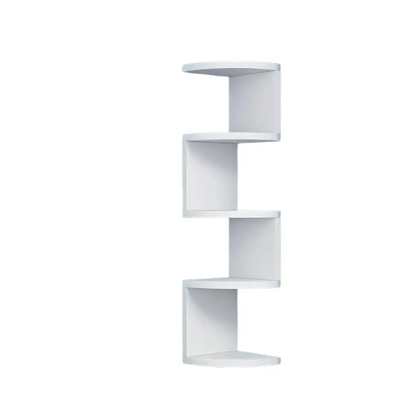 5-Tier Corner Shelf, Design Versatile Floating Storage Rack for Living Room, Bedroom, Kitchen, Bathroom, Office, Space-Saving Bookshelf