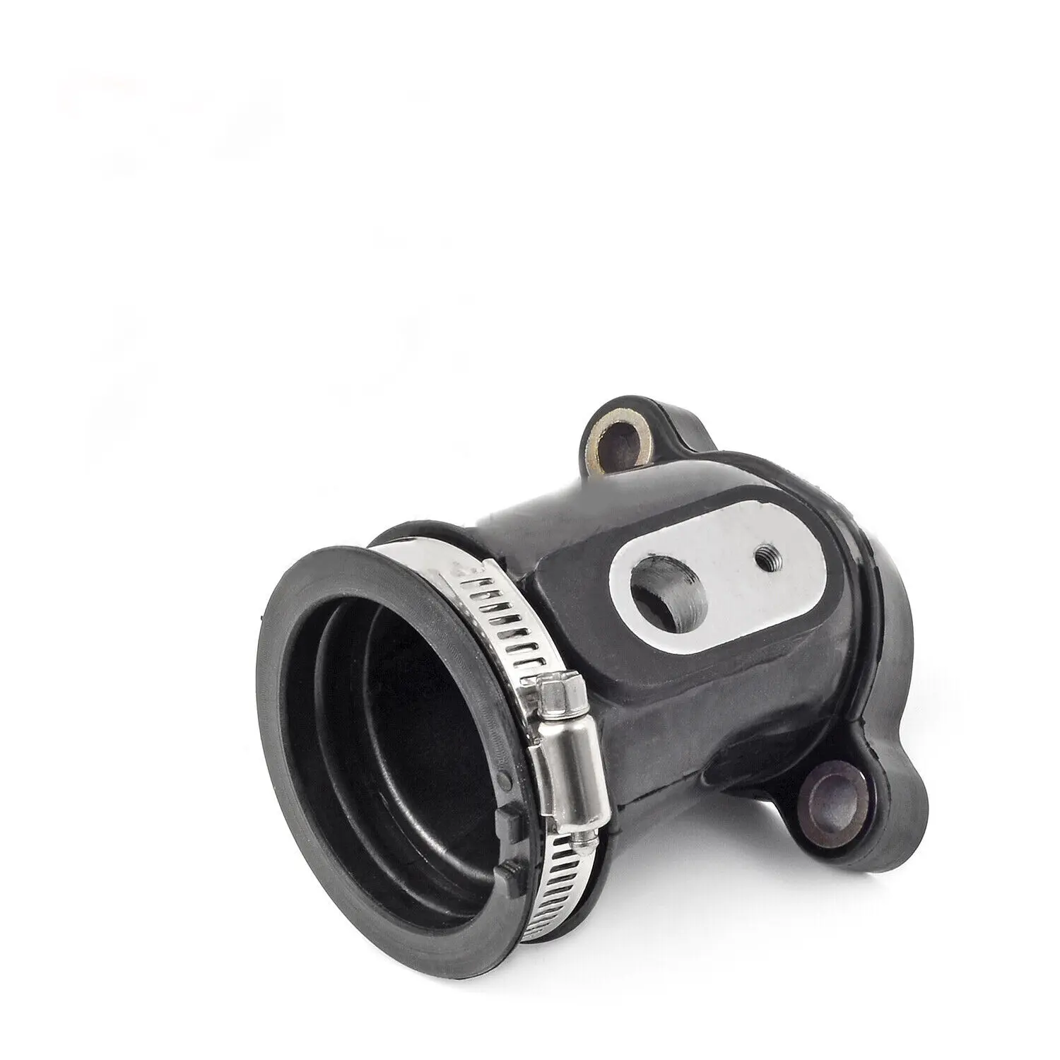 ATV Intake Manifold Boot with Plastic Clamp - OE-Matched Replacement for Polaris 14-22 Sportsman 570, Superseded OE Part 5414598, Engine Throttle Body Connection Component, Throttle Body Boot Clamp