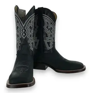 Franko Boots Mens Bulldog Crazy Negro