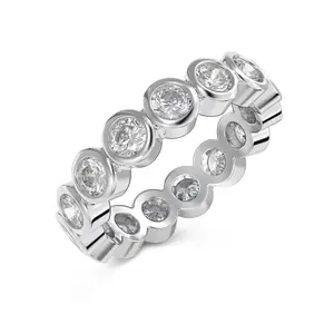 # THE JADEN RING 925 This gorgeous ring features a circle paved eternity band Sterling silver jewelry