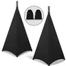 2PCS Speaker Stand Cover,DJ Bag with 360 Degree Cover, Speaker Tripod Scrim Cover for Speaker/Lighting with Free Travel Bag