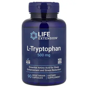 Life Extension L-Tryptophan, 500 mg, 90 Vegetarian Capsules