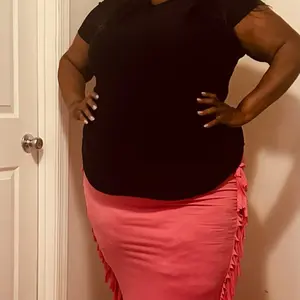 Plus size Maxi Fringe skirts Womenswear Comfort Bottom Minimalist
