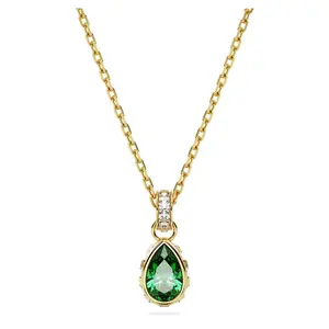 Swarovski Chroma Pendant - Pear Cut - Green - Gold-tone Plated 5648751