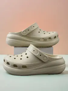 Women's Sporty Slippers, DIY Coconut Couple Sandals, Thick Sole Anti-Slip Breathable, Fashion Trendy Beach Shoes, Lazy One-Step on