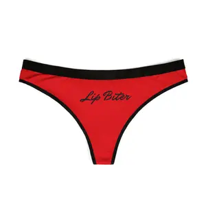 Women's Thongs - Lip Biter & Enthusiast, Sexy Lingerie, Valentine's Day Gift, Boudoir Wear, Heartfelt Intimates
