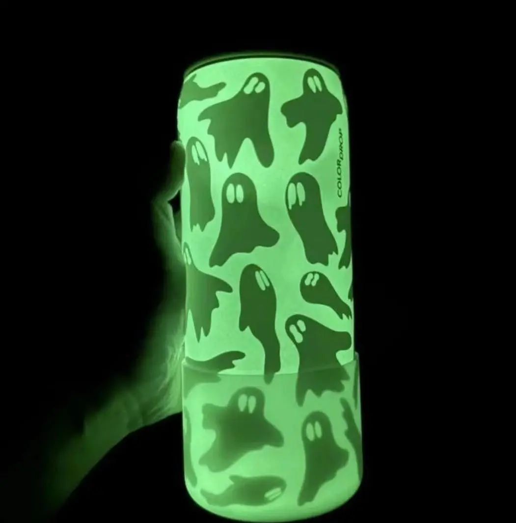 NEW Owala FreeSip Halloween Ghost Glow in the Dark Tumbler 32oz Stainless Steel