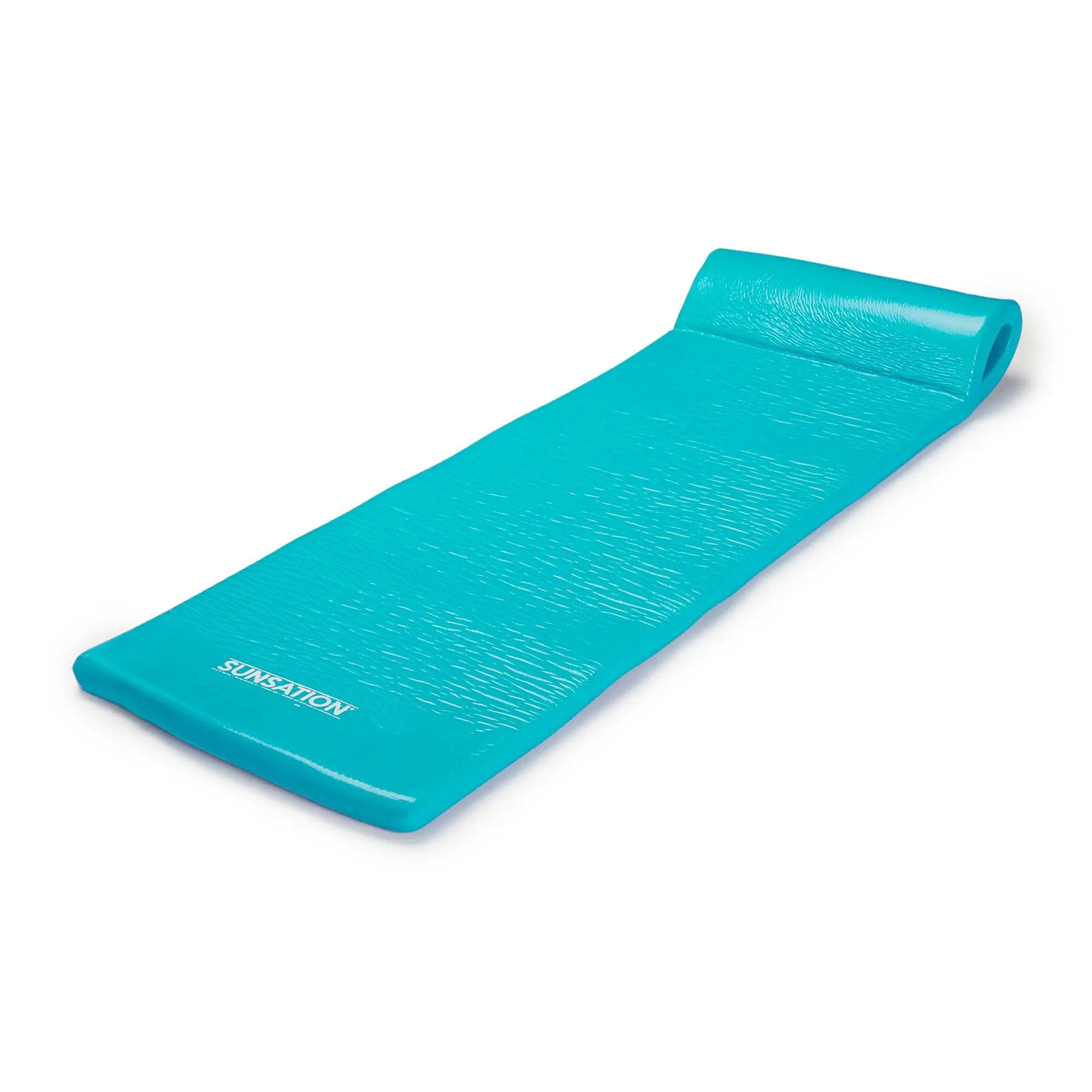 TRC Recreation Sunsation 1.75" Thick Foam Lounger Raft Pool Float, Tropical Teal