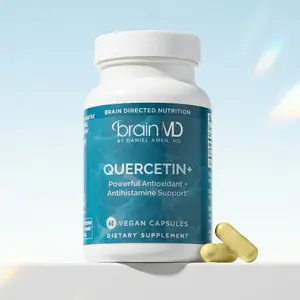 BrainMD -  Quercetin+ | Powerful antioxidant | Antihistamine support | 20x Better Absorption - 60 Vegan Capsule