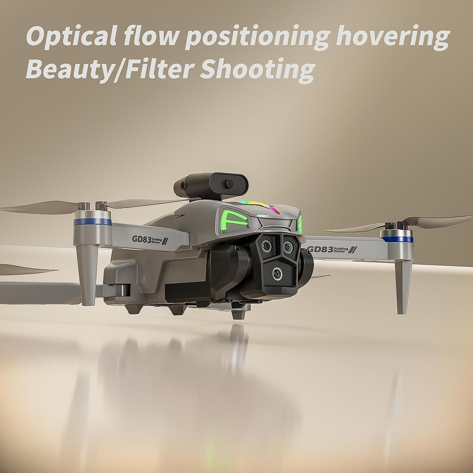 4K  Foldable Flagship Drone, 80M Flight Altitude 7.2M/s Speed 200g 1500M Range, Dual Cameras Brushless Motor Intelligent Following Aerial Photography Drone for Beginners