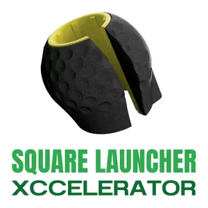 Square Launcher Xccelerator - Golf Swing Synchronizer, US Patented, Lightweight, Ideal for Practice and Play, Professional Accessory, Training Aid
