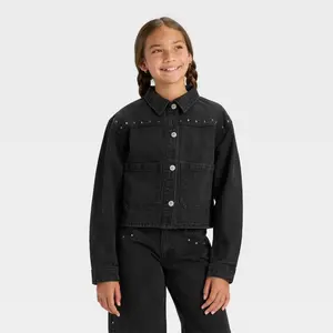 Girls' Denim Jacket - art class